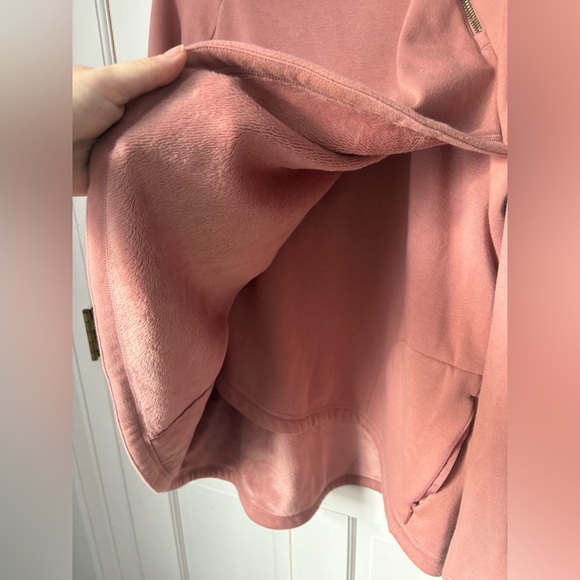 Athleta Cozy Karma Asymmetrical Pullover in Palermo Pink, Size Extra Large XL - Picture 7 of 15